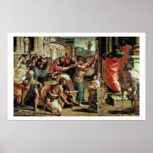 Póster The Sacrifice at Lystra (cartoon for the Sistine C