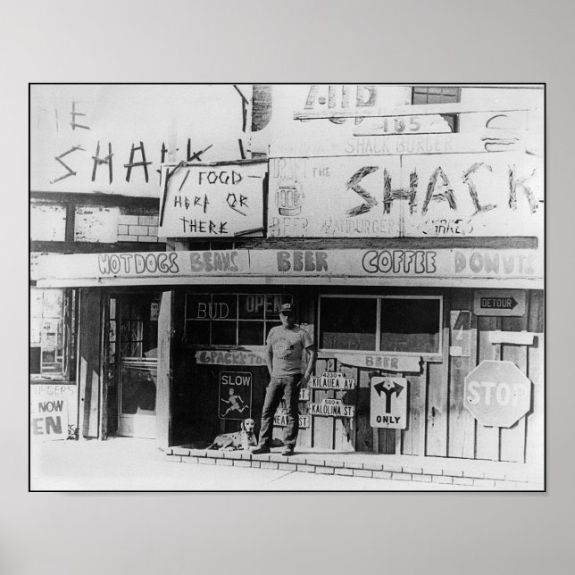 Póster The Shack, Playa del Rey 1972 (Frente)