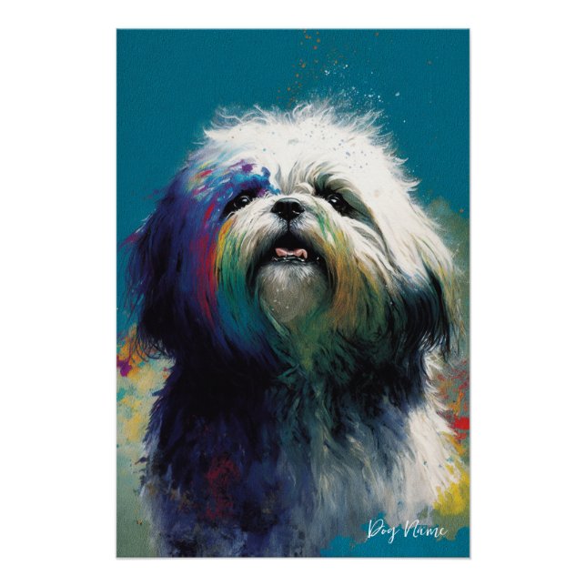 Póster The Shih Tzu Dog - Composition 006 (Frente)