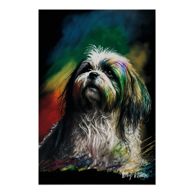 Póster The Shih Tzu Dog - Composition 007 (Frente)