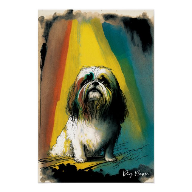 Póster The Shih Tzu Dog - Composition 009 (Frente)
