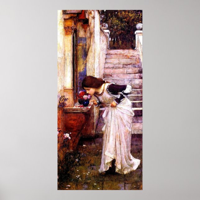 Poster The Shrine by John William Waterhouse (Frente)