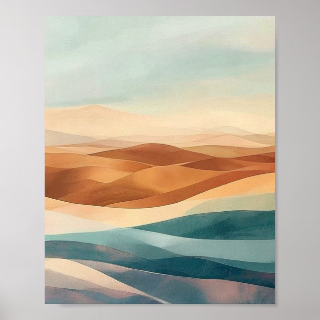 Poster The Silent Resonances of a Sun-Drenched Horizon (Frente)