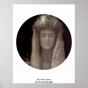 Poster The Silver Tiara By Fernand Khnopff