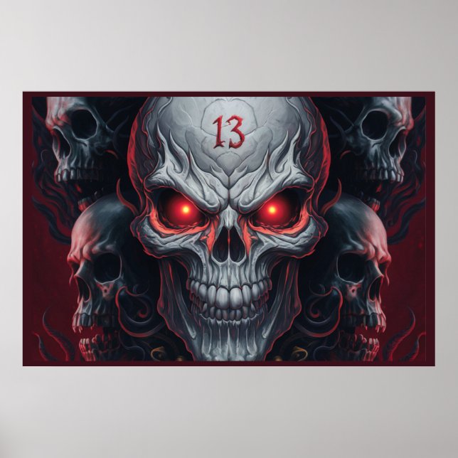 Poster The Skull 13 (Frente)