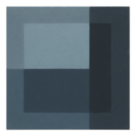Póster The Song the Mirror Rejected Geometric Blue Gray