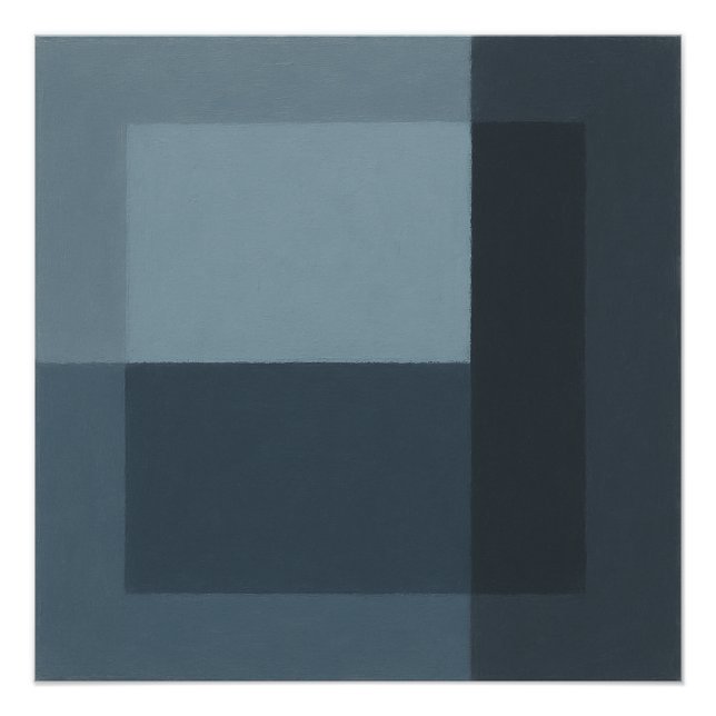 Póster The Song the Mirror Rejected Geometric Blue Gray (Frente)