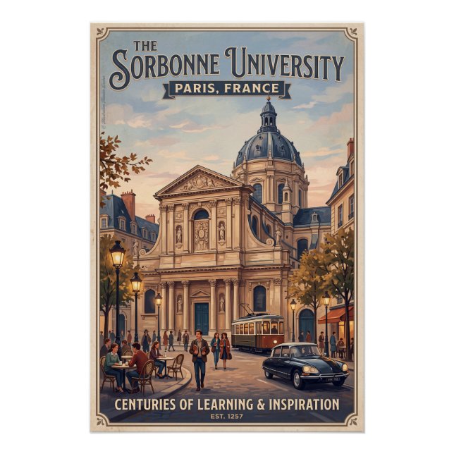 Póster The Sorbonne University  (Frente)