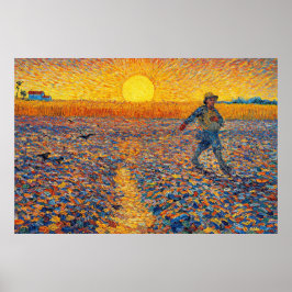 Poster The Sower by Vincent van Gogh