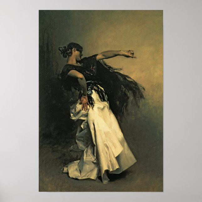 Póster The Spain Dancer, study for 'El Jaleo', 1882 (Frente)