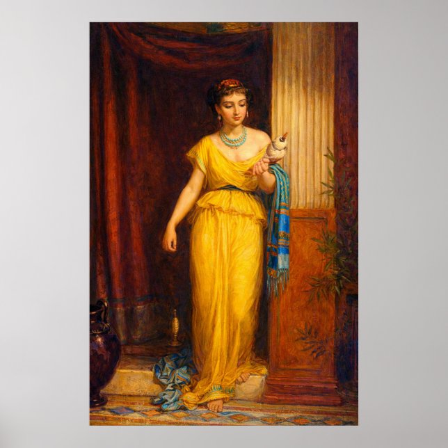 Poster The spinner by John William Waterhouse (Frente)