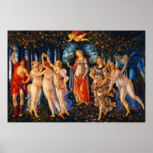 Poster The Spring (Primavera) by Sandro Botticelli (Frente)