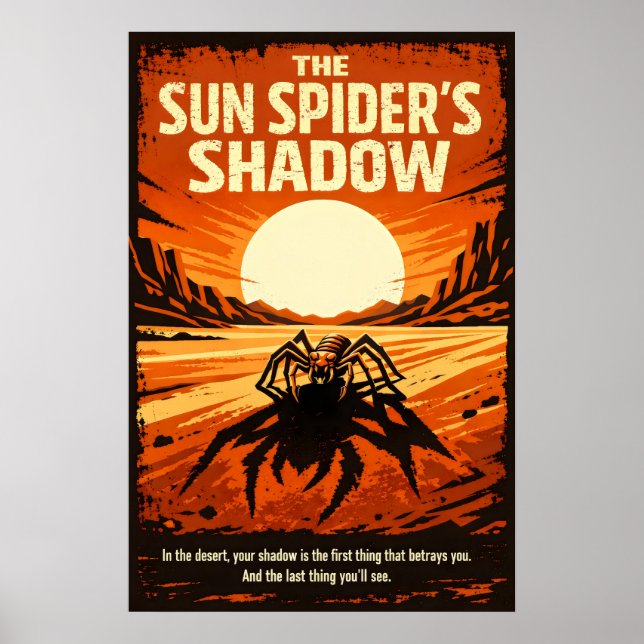 Poster The Sun Spider’s Shadow Desert Art (Frente)
