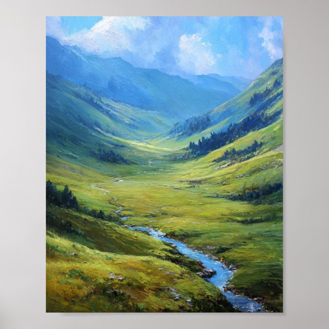 Poster The Sunlit Traverse: A Winding River through the V (Frente)