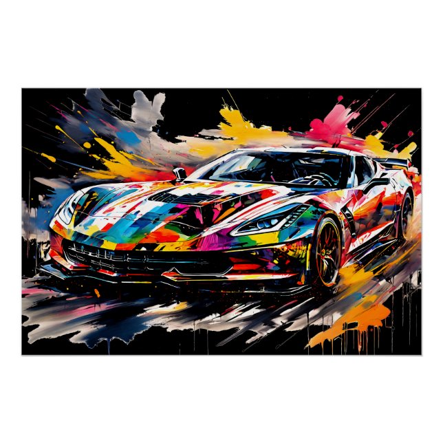 Póster The Supercar in Motion (Frente)