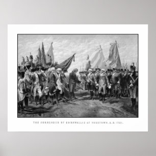 Póster The Surrender Of Cornwallis At Yorktown