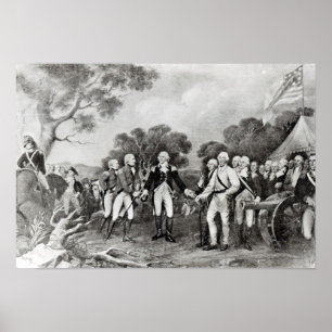 Póster The Surrender of General Burgoyne Saratoga