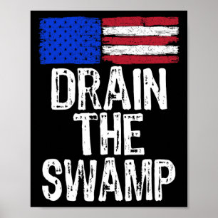 Poster The Swamp Kamala Harris 2024 Election Anti Trump