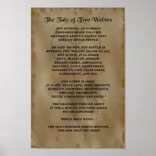 Poster The Tale of Two Wolves