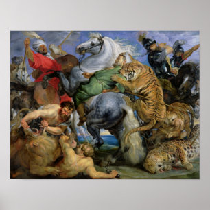 Poster The Tiger Hunt, c.1616