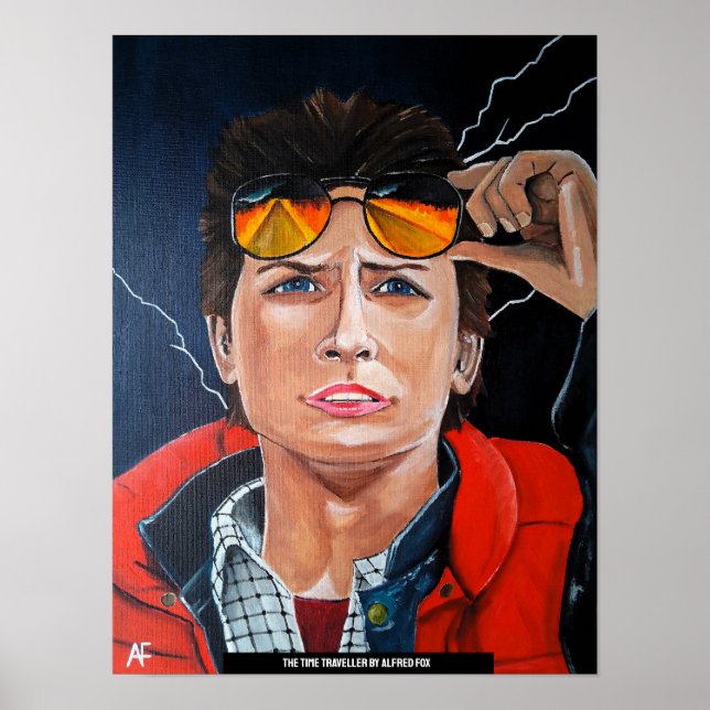 Poster The Time Traveller Painting by Alfred Fox (Frente)