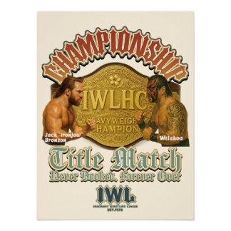 Póster "The Title Match" – IWL Pro Wrestling