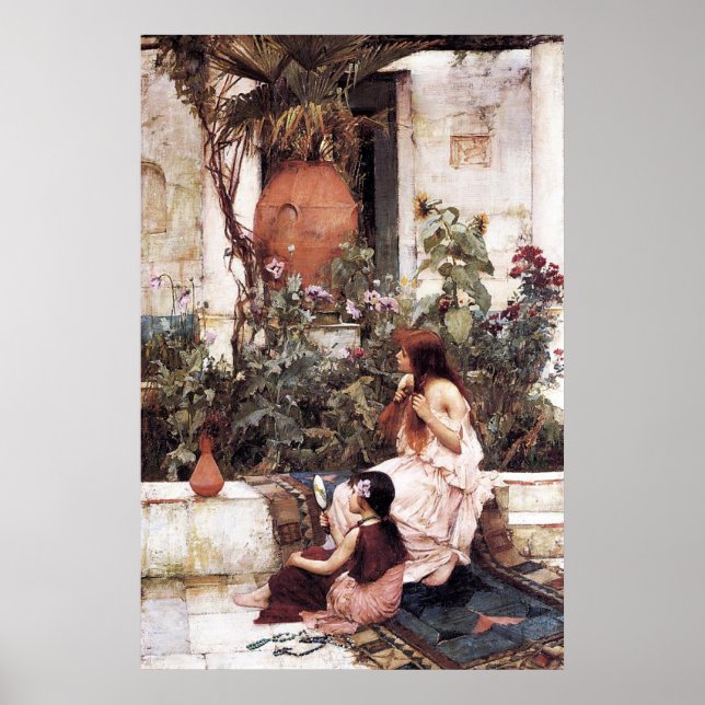 Poster The Toilet, por John William Waterhouse - 1889 (Frente)
