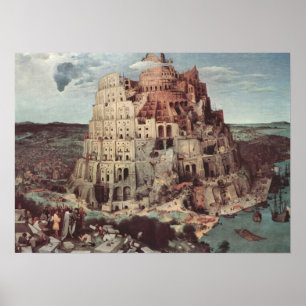Póster The Tower of Babel - Pieter Bruegel the Elder