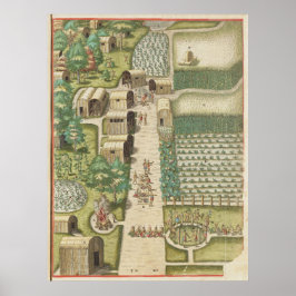 Poster The town of Secota