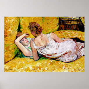 Poster The Two Friends by Henri de Toulouse-Lautrec