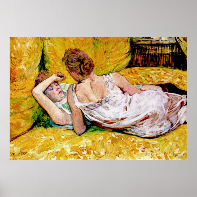 Poster The Two Friends by Henri de Toulouse-Lautrec (Frente)