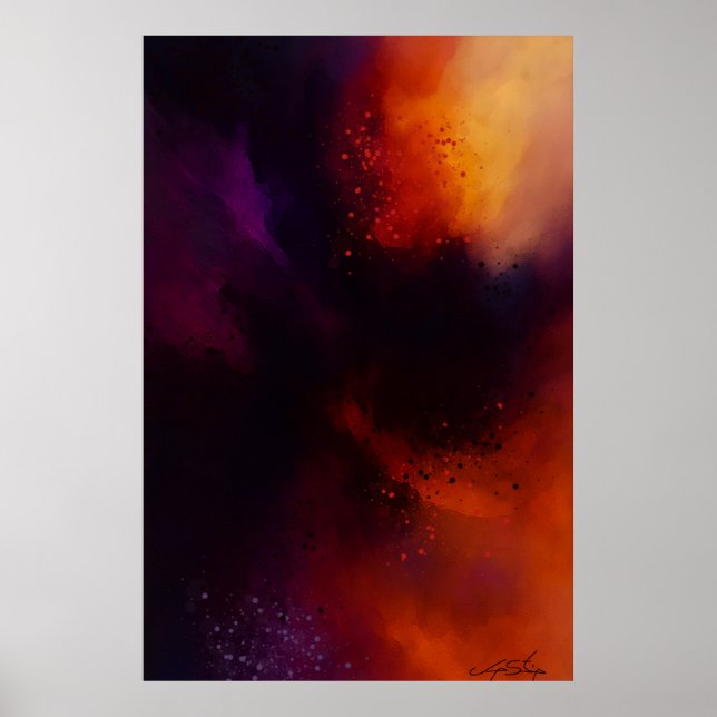 Poster The Unraveling Flame Abstract (Frente)