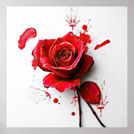 Poster The Versatility of Blooming Roses in Art