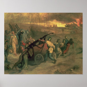 Poster The Village Firemen, 1857