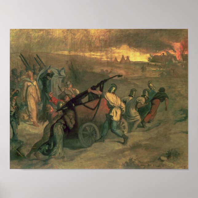 Poster The Village Firemen, 1857 (Frente)