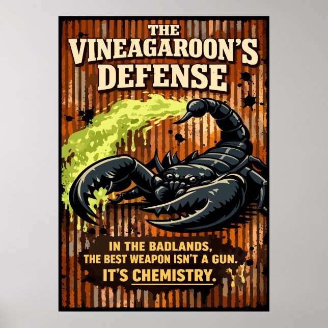Poster The Vinegaroon’s Defense Scorpion Art (Frente)