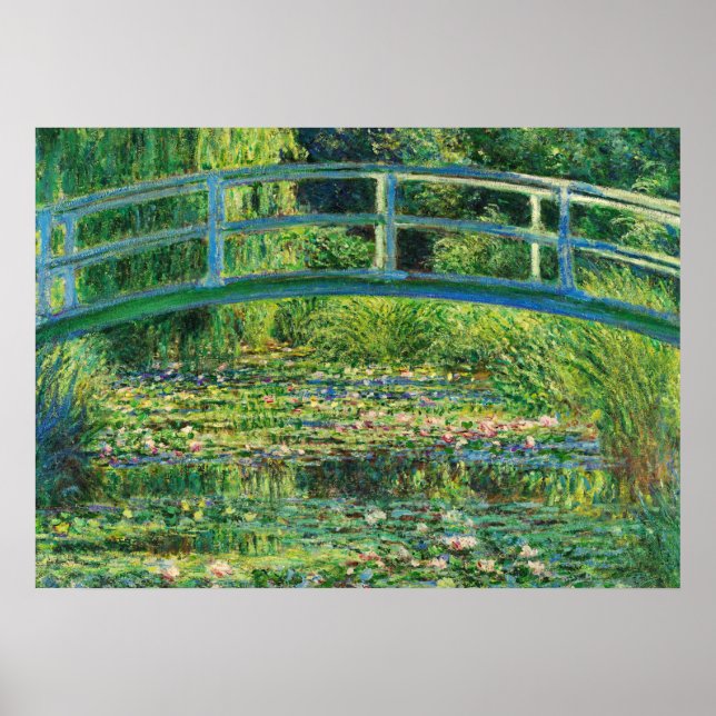 Poster The Water-Lily Pond, 1899, por Claude Monet (Frente)