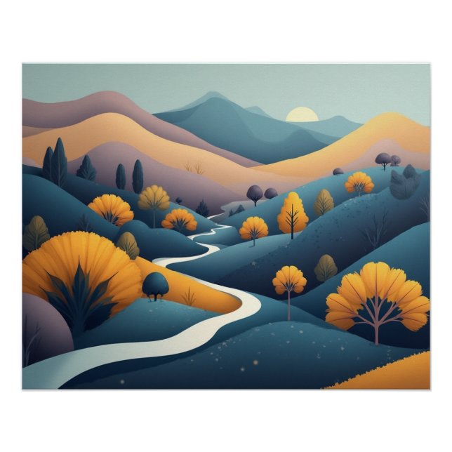 Póster The winding pathway (Frente)