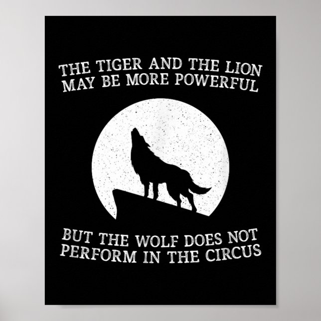 Poster The Wolf Doesn't Perform In The Circus Cool Wolf M (Frente)