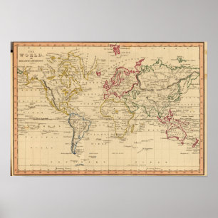 Póster The World, Mercator's Projection