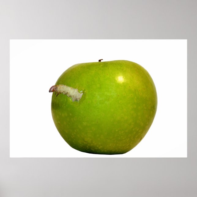 Poster The worm in the apple (Frente)