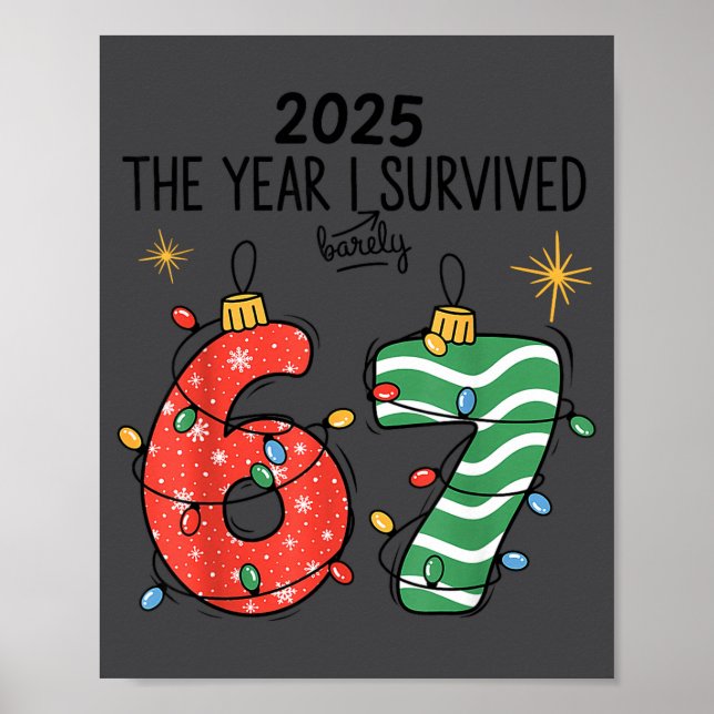 Poster The Year I Barely Survived Christmas 2025 Six Seve (Frente)
