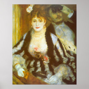 Póster Theater Box de Pierre Renoir, Arte Fino Antigo