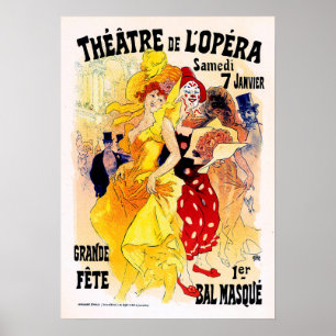 Poster THEATER DE L'OPERA Jules Cheret Art