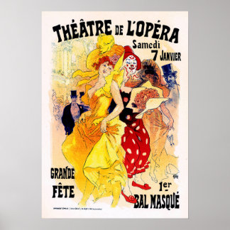 Poster THEATER DE L'OPERA Jules Cheret Art