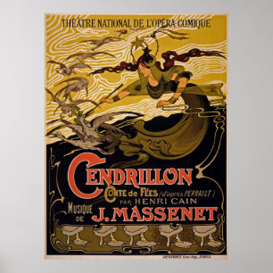 Póster Theater National De L'Opera-Comique ~ Cendrillon