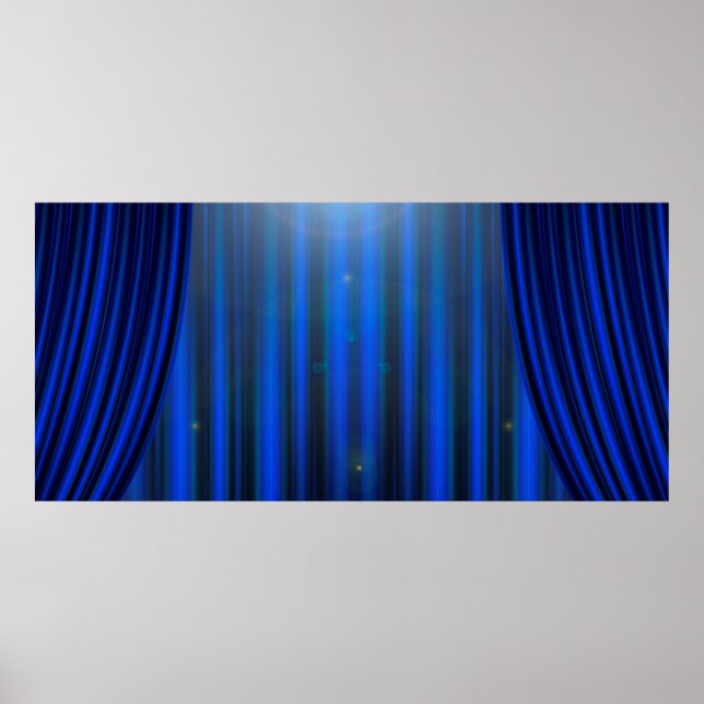 Poster Theatre movie theater curtain strip (Frente)