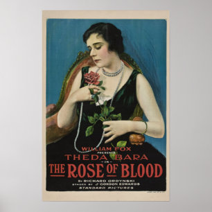 Poster Theda Bara o rosa do cartaz cinematográfico do