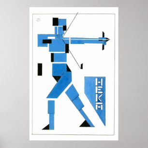 Poster Theo van Doesburg Arqueiro De Stijl