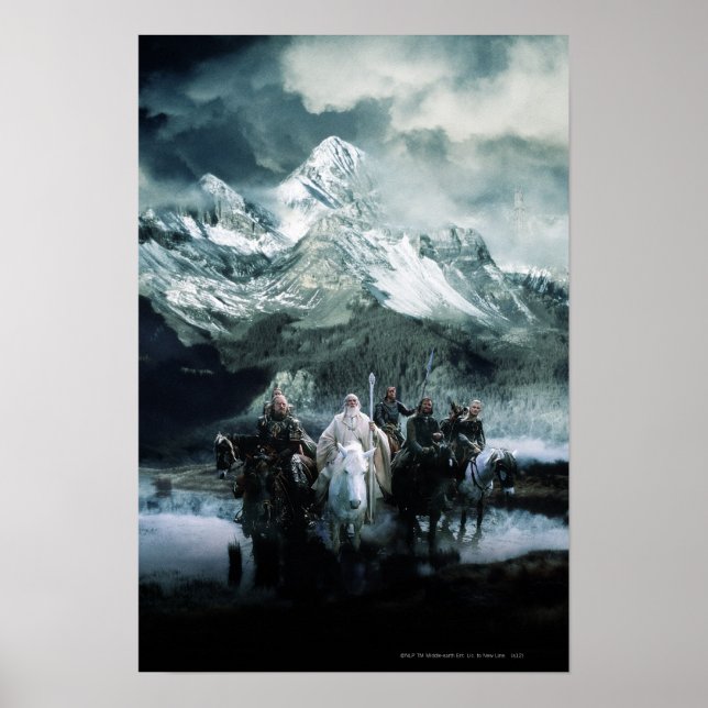 Poster Theoden e a Fellowship (Frente)